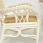 Комплект обеденный из ротанга Eloise grand white варинант исполнения - 4 | Loft Concept в Новосибирске