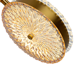  Подвесной светильник с плафонами из рельефного стекла Peony Glass Bronze Two варинант исполнения - 3 | Loft Concept в Новосибирске