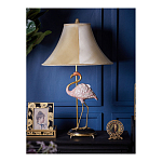 Настольная лампа с абажуром Розовый Фламинго Porcelain Flamingo Lamp варинант исполнения - 5 | Loft Concept в Новосибирске