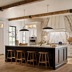 Подвесной светильник с широким куполообразным плафоном Kichler варинант исполнения - 7 | Loft Concept в Новосибирске