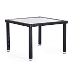 Обеденный комплект из искуственного ротанга Vintara черный варинант исполнения - 11 | Loft Concept в Новосибирске