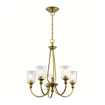 Люстра с прозрачными плафонами из пузырчатого стекла Kichler варинант исполнения - 10 | Loft Concept в Новосибирске