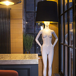 Лампа MANNEQUIN LAMP с абажуром созерцание силуэта варинант исполнения - 3 | Loft Concept в Новосибирске