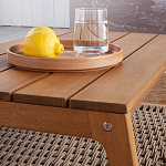 Стол журнальный для сада из акации Breathe Nature варинант исполнения - 4 | Loft Concept в Новосибирске