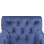 Кресло Addison Chic Armchair deep blue velour варинант исполнения - 4 | Loft Concept в Новосибирске
