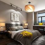 Подвесной светильник с белыми изящными декоративными лепестками Volumetric Petal Lamp варинант исполнения - 6 | Loft Concept в Новосибирске