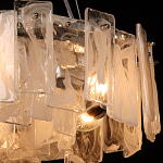 Люстра круглая с подвесными прямоугольными пластинами из стекла Glacier Panels варинант исполнения - 5 | Loft Concept в Новосибирске