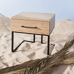 Тумба прикроватная с ящиком в стиле лофт Urban Style Space 2 варинант исполнения - 6 | Loft Concept в Новосибирске