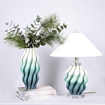 Настольная лампа с абажуром Green Wave варинант исполнения - 2 | Loft Concept в Новосибирске