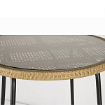 Барный столик с круглой плетеной столешницей Wicker Table Top варинант исполнения - 5 | Loft Concept в Новосибирске