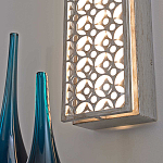 Бра прямоугольное в серебрянном цвете с ажурной решеткой Feiss варинант исполнения - 6 | Loft Concept в Новосибирске