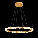 Люстра в форме кольца с золотым декором Warm Heavenly Light варинант исполнения - 9 | Loft Concept в Новосибирске