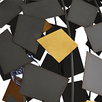 Люстра в форме сферы с декором из металлических квадратов Path to the Stars варинант исполнения - 1 | Loft Concept в Новосибирске