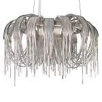 Люстра подвесная круглая с изогнутыми металлическими дугами и ниспадающими цепочками 65 см Atlantis Chain варинант исполнения - 15 | Loft Concept в Новосибирске