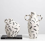 Декоративная ваза White Doodle Vase M варинант исполнения - 2 | Loft Concept в Новосибирске
