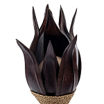 Настольная лампа черная INDONESIAN LAMPS 1 варинант исполнения - 2 | Loft Concept в Новосибирске