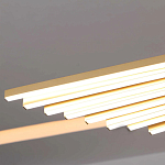 Люстра в виде распахнутых крыльев из тонких металлических планок Flight of Freedom варинант исполнения - 7 | Loft Concept в Новосибирске