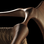 Стул из Ореха с плетеным сидением Kronos Dining Chair Brown варинант исполнения - 2 | Loft Concept в Новосибирске