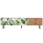 Длинная ТВ-тумба с принтом на ящиках Elise TV Stand варинант исполнения - 2 | Loft Concept в Новосибирске