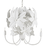 Люстра белая в виде цветков шиповника White Rosehip Flower варинант исполнения - 2 | Loft Concept в Новосибирске