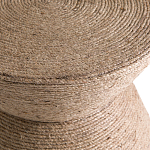 Приставной стол с отделкой из джута Juti D30 см варинант исполнения - 4 | Loft Concept в Новосибирске