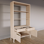 Стеллаж Primo с ящиками Светлый дуб  варинант исполнения - 7 | Loft Concept в Новосибирске