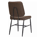 Стул с темно-коричневой обивкой из экокожи Benderson варинант исполнения - 3 | Loft Concept в Новосибирске