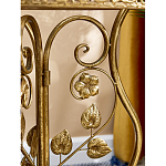 Столик приставной золотистый с орнаментом на столешнице Tanzania варинант исполнения - 6 | Loft Concept в Новосибирске