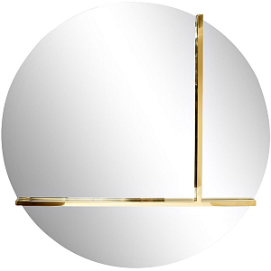 Зеркало круглое с золотом Rook