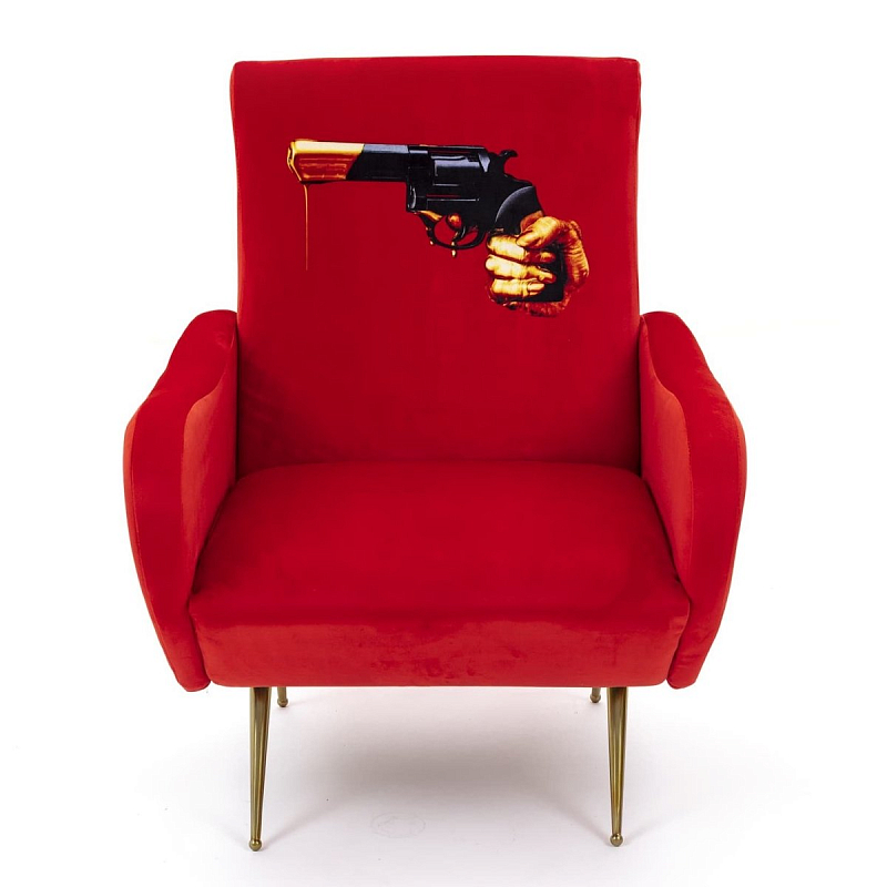 Кресло Seletti Armchair Revolver Красный в Новосибирске | Loft Concept 