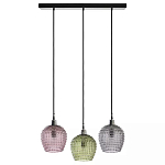 Подвесной светильник каскадный с 3-мя рельефными плафонами Cascade with Relief Lampshades варинант исполнения - 1 | Loft Concept в Новосибирске