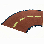 Дизайнерский ковер с изображением дороги Poltronova Autostrada Rug варинант исполнения - 3 | Loft Concept в Новосибирске