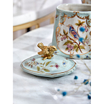 Шкатулка голубого цвета с рисунком и состаренным эффектом Eden Garden варинант исполнения - 8 | Loft Concept в Новосибирске