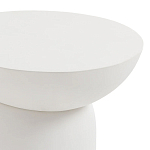 Приставной столик белого цвета Tori варинант исполнения - 3 | Loft Concept в Новосибирске