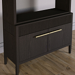 Стеллаж Primo с ящиками Темный орех варинант исполнения - 3 | Loft Concept в Новосибирске