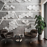 Гипсовая 3D Панель M-47 варинант исполнения - 2 | Loft Concept в Новосибирске