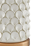 Настольная лампа покрытая лепестками белых цветов Fancy Calla Lily варинант исполнения - 1 | Loft Concept в Новосибирске