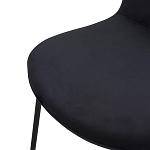 Стул черный с обивкой из велюра Black Archie Chair варинант исполнения - 5 | Loft Concept в Новосибирске