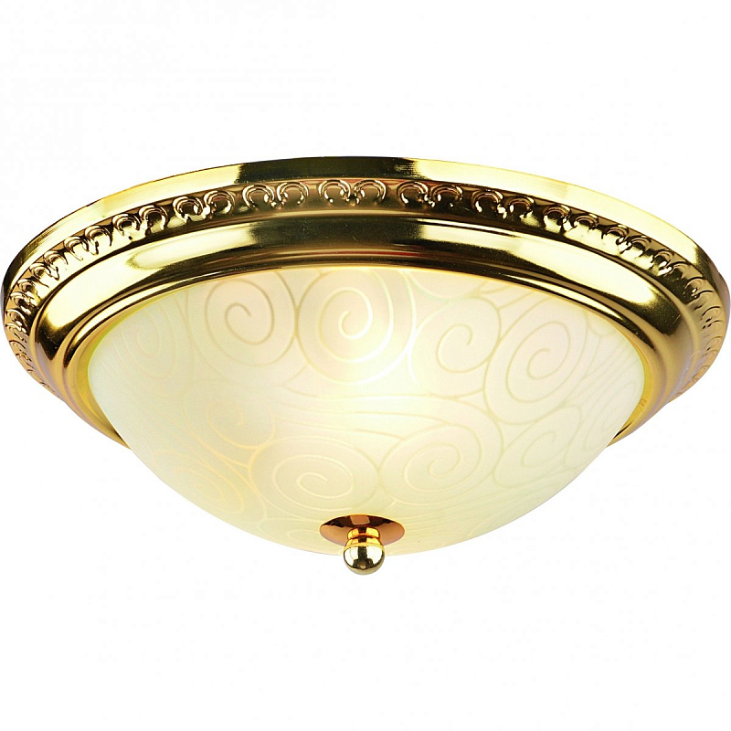 Потолочный светильник Flush Mount Ceiling Light Gold Глянцевое золото в Новосибирске | Loft Concept 