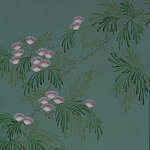 Обои ручная роспись Silk Tree Blossom on Sung Green Williamsburg варинант исполнения - 1 | Loft Concept в Новосибирске