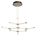 Люстра с геометрической конструкцией из вытянутых цилиндрических плафонов Hex Scaffold  варинант исполнения - 2 | Loft Concept в Новосибирске