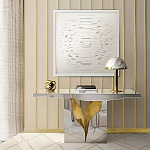 Консоль прямоугольная с основанием в виде расколотого камня Lapiaz варинант исполнения - 1 | Loft Concept в Новосибирске