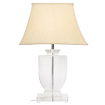 Настольная лампа хрустальная с бежевым абажуром Perfect варинант исполнения - 1 | Loft Concept в Новосибирске