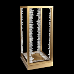 Настольная лампа прямоугольная с декоративными элементами в виде кристаллов Smooth Shine варинант исполнения - 2 | Loft Concept в Новосибирске