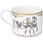 Чайный сервиз из фарфора с изображением лошадей на 6 персон 14 предметов Porcelain Horse Set варинант исполнения - 4 | Loft Concept в Новосибирске