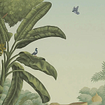 Обои ручная роспись River Scenes of Bengal Verdoyant варинант исполнения - 2 | Loft Concept в Новосибирске