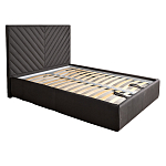 Кровать серая с подъемным механизмом Adelaide варинант исполнения - 1 | Loft Concept в Новосибирске