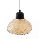 Подвесной светильник с янтарным фактурным плафоном Lamp with Frozen Glass Effect варинант исполнения - 2 | Loft Concept в Новосибирске