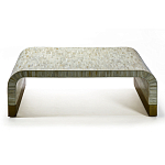 Стол журнальный Белый  BONE INLAY SIDE TABLE-Cream варинант исполнения - 2 | Loft Concept в Новосибирске