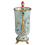 Ваза с двумя птичками из фарфора с бронзовыми элементами Garden of Eden варинант исполнения - 3 | Loft Concept в Новосибирске